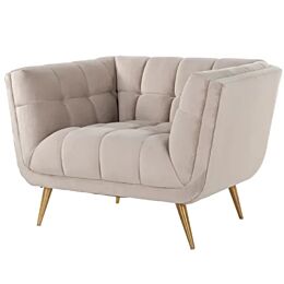 Richmond Interiors Fauteuil Huxley Khaki Velvet